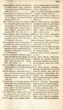 Bild der Seite - XIII - in Biographisches Lexikon des Kaiserthums Oesterreich - Abel-Blumenthal, Band 1