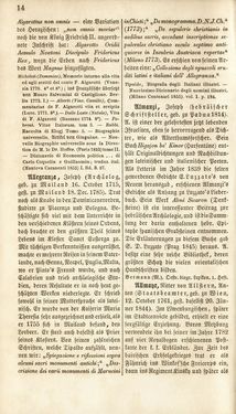 Bild der Seite - 14 - in Biographisches Lexikon des Kaiserthums Oesterreich - Abel-Blumenthal, Band 1