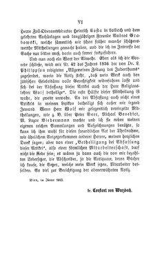 Bild der Seite - VI - in Biographisches Lexikon des Kaiserthums Oesterreich - Hibler-Hysel, Band 9