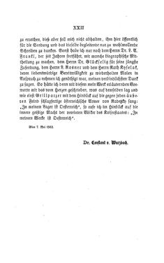 Bild der Seite - XXII - in Biographisches Lexikon des Kaiserthums Oesterreich - Kosarek-Lagkner, Band 13