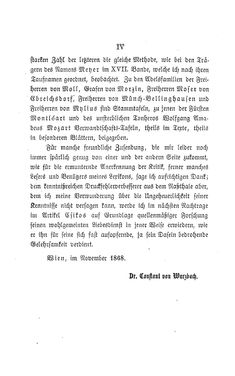 Image of the Page - (000004) - in Biographisches Lexikon des Kaiserthums Oesterreich - Moll-Mysliveczek, Volume 19