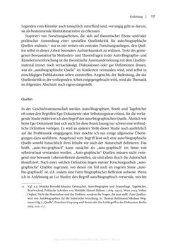 Bild der Seite - 17 - in Zeitwesen - Autobiographik österreichischer Künstlerinnen und Künstler im Spannungsfeld von Politik und Gesellschaft 1900–1945