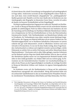 Bild der Seite - 18 - in Zeitwesen - Autobiographik österreichischer Künstlerinnen und Künstler im Spannungsfeld von Politik und Gesellschaft 1900–1945