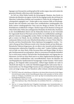Bild der Seite - 19 - in Zeitwesen - Autobiographik österreichischer Künstlerinnen und Künstler im Spannungsfeld von Politik und Gesellschaft 1900–1945