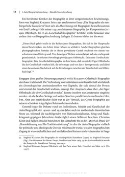 Bild der Seite - 44 - in Zeitwesen - Autobiographik österreichischer Künstlerinnen und Künstler im Spannungsfeld von Politik und Gesellschaft 1900–1945