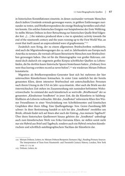 Bild der Seite - 67 - in Zeitwesen - Autobiographik österreichischer Künstlerinnen und Künstler im Spannungsfeld von Politik und Gesellschaft 1900–1945