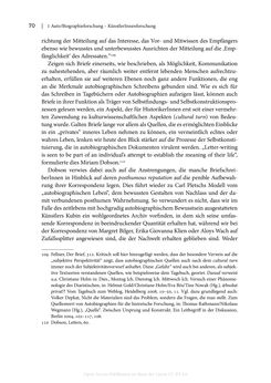 Image of the Page - 70 - in Zeitwesen - Autobiographik österreichischer Künstlerinnen und Künstler im Spannungsfeld von Politik und Gesellschaft 1900–1945