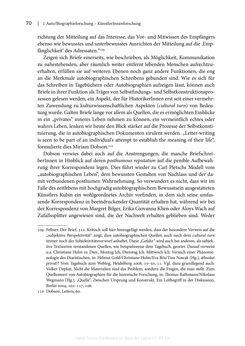 Bild der Seite - 70 - in Zeitwesen - Autobiographik österreichischer Künstlerinnen und Künstler im Spannungsfeld von Politik und Gesellschaft 1900–1945