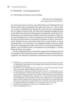Bild der Seite - 80 - in Zeitwesen - Autobiographik österreichischer Künstlerinnen und Künstler im Spannungsfeld von Politik und Gesellschaft 1900–1945