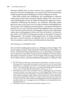 Bild der Seite - 84 - in Zeitwesen - Autobiographik österreichischer Künstlerinnen und Künstler im Spannungsfeld von Politik und Gesellschaft 1900–1945