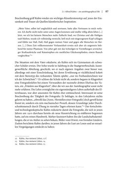 Bild der Seite - 87 - in Zeitwesen - Autobiographik österreichischer Künstlerinnen und Künstler im Spannungsfeld von Politik und Gesellschaft 1900–1945
