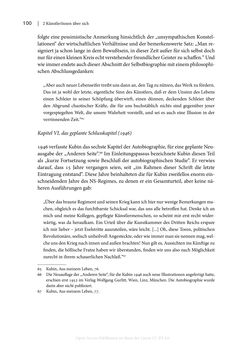 Image of the Page - 100 - in Zeitwesen - Autobiographik österreichischer Künstlerinnen und Künstler im Spannungsfeld von Politik und Gesellschaft 1900–1945