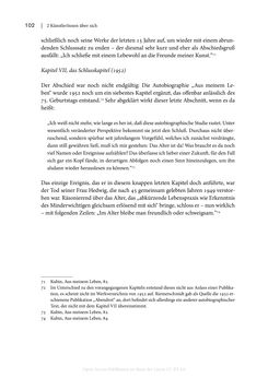 Image of the Page - 102 - in Zeitwesen - Autobiographik österreichischer Künstlerinnen und Künstler im Spannungsfeld von Politik und Gesellschaft 1900–1945