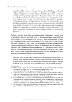 Bild der Seite - 106 - in Zeitwesen - Autobiographik österreichischer Künstlerinnen und Künstler im Spannungsfeld von Politik und Gesellschaft 1900–1945