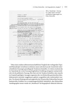 Bild der Seite - 111 - in Zeitwesen - Autobiographik österreichischer Künstlerinnen und Künstler im Spannungsfeld von Politik und Gesellschaft 1900–1945