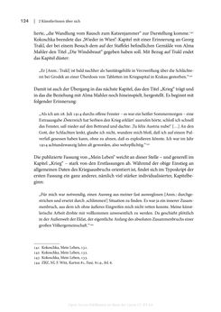 Image of the Page - 124 - in Zeitwesen - Autobiographik österreichischer Künstlerinnen und Künstler im Spannungsfeld von Politik und Gesellschaft 1900–1945