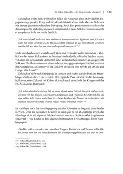 Bild der Seite - 133 - in Zeitwesen - Autobiographik österreichischer Künstlerinnen und Künstler im Spannungsfeld von Politik und Gesellschaft 1900–1945