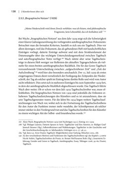 Bild der Seite - 138 - in Zeitwesen - Autobiographik österreichischer Künstlerinnen und Künstler im Spannungsfeld von Politik und Gesellschaft 1900–1945