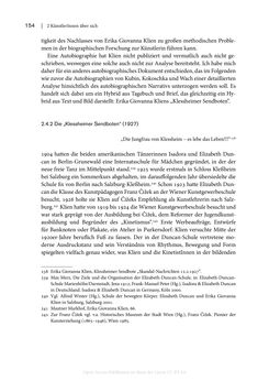Bild der Seite - 154 - in Zeitwesen - Autobiographik österreichischer Künstlerinnen und Künstler im Spannungsfeld von Politik und Gesellschaft 1900–1945