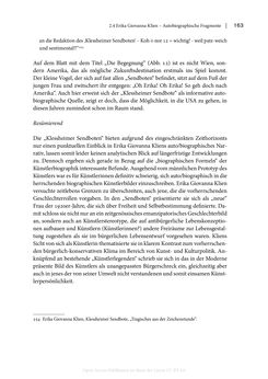 Bild der Seite - 163 - in Zeitwesen - Autobiographik österreichischer Künstlerinnen und Künstler im Spannungsfeld von Politik und Gesellschaft 1900–1945