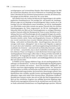 Bild der Seite - 176 - in Zeitwesen - Autobiographik österreichischer Künstlerinnen und Künstler im Spannungsfeld von Politik und Gesellschaft 1900–1945