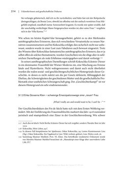 Bild der Seite - 214 - in Zeitwesen - Autobiographik österreichischer Künstlerinnen und Künstler im Spannungsfeld von Politik und Gesellschaft 1900–1945