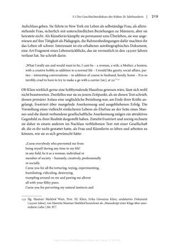 Bild der Seite - 219 - in Zeitwesen - Autobiographik österreichischer Künstlerinnen und Künstler im Spannungsfeld von Politik und Gesellschaft 1900–1945