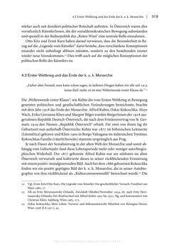 Image of the Page - 319 - in Zeitwesen - Autobiographik österreichischer Künstlerinnen und Künstler im Spannungsfeld von Politik und Gesellschaft 1900–1945