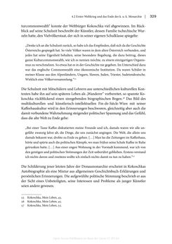 Bild der Seite - 329 - in Zeitwesen - Autobiographik österreichischer Künstlerinnen und Künstler im Spannungsfeld von Politik und Gesellschaft 1900–1945
