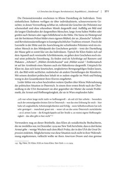 Bild der Seite - 371 - in Zeitwesen - Autobiographik österreichischer Künstlerinnen und Künstler im Spannungsfeld von Politik und Gesellschaft 1900–1945