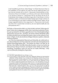 Image of the Page - 377 - in Zeitwesen - Autobiographik österreichischer Künstlerinnen und Künstler im Spannungsfeld von Politik und Gesellschaft 1900–1945