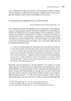 Bild der Seite - 397 - in Zeitwesen - Autobiographik österreichischer Künstlerinnen und Künstler im Spannungsfeld von Politik und Gesellschaft 1900–1945