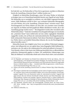 Bild der Seite - 402 - in Zeitwesen - Autobiographik österreichischer Künstlerinnen und Künstler im Spannungsfeld von Politik und Gesellschaft 1900–1945