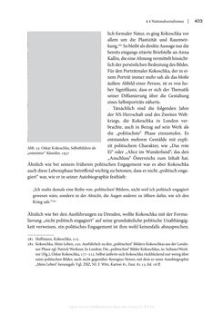 Bild der Seite - 403 - in Zeitwesen - Autobiographik österreichischer Künstlerinnen und Künstler im Spannungsfeld von Politik und Gesellschaft 1900–1945