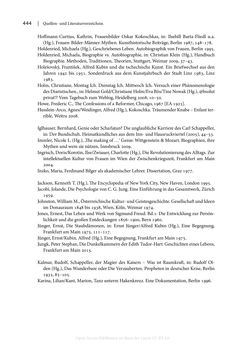 Bild der Seite - 444 - in Zeitwesen - Autobiographik österreichischer Künstlerinnen und Künstler im Spannungsfeld von Politik und Gesellschaft 1900–1945